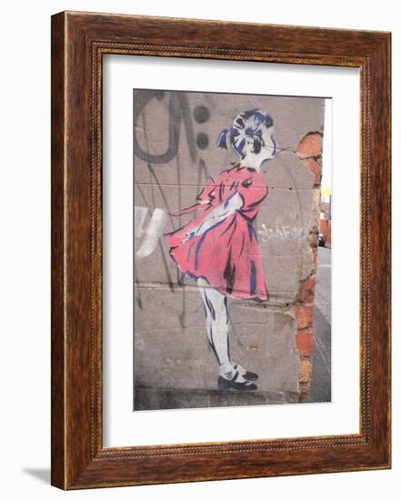 Kiss-Banksy-Framed Giclee Print