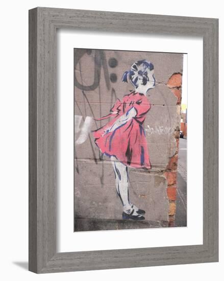 Kiss-Banksy-Framed Giclee Print