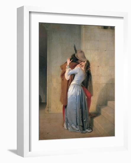 Kiss-Francesco Hayez-Framed Art Print