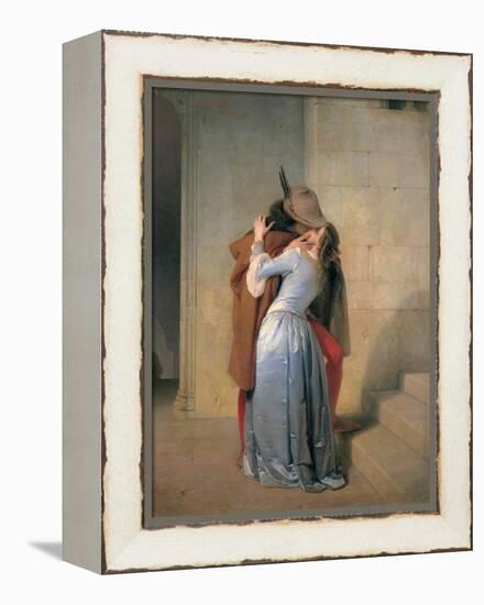 Kiss-Francesco Hayez-Framed Stretched Canvas