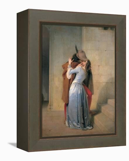 Kiss-Francesco Hayez-Framed Stretched Canvas