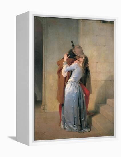 Kiss-Francesco Hayez-Framed Stretched Canvas