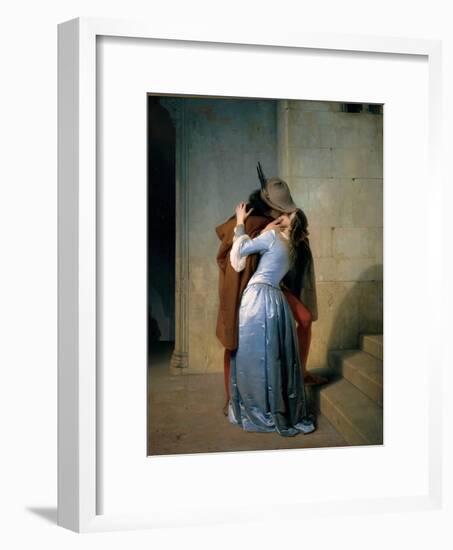 Kiss-Francesco Hayez-Framed Art Print