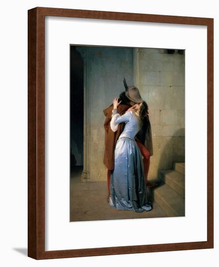 Kiss-Francesco Hayez-Framed Art Print