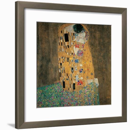 Kiss-Gustav Klimt-Framed Art Print