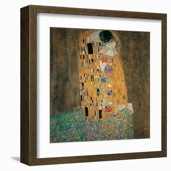 Kiss-Gustav Klimt-Framed Art Print