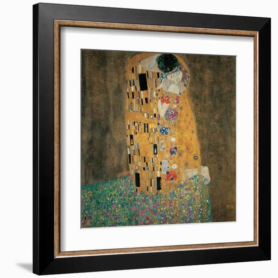 Kiss-Gustav Klimt-Framed Art Print