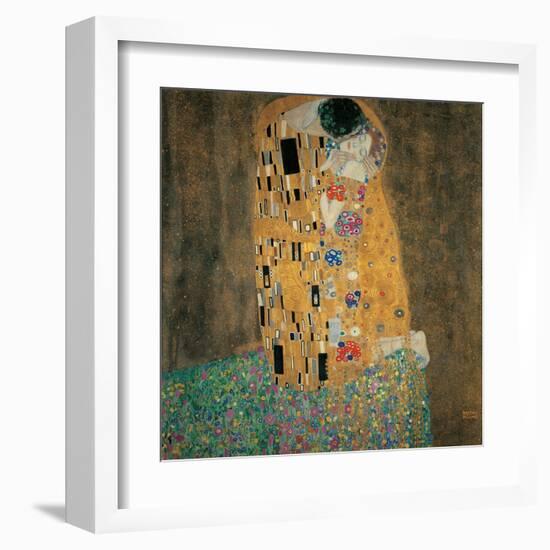 Kiss-Gustav Klimt-Framed Art Print