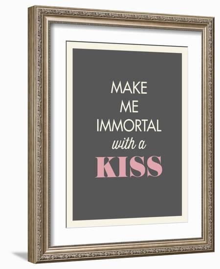 Kiss-null-Framed Art Print