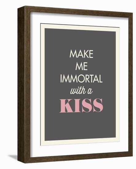 Kiss-null-Framed Art Print