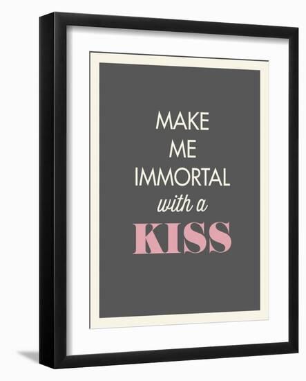 Kiss-null-Framed Art Print