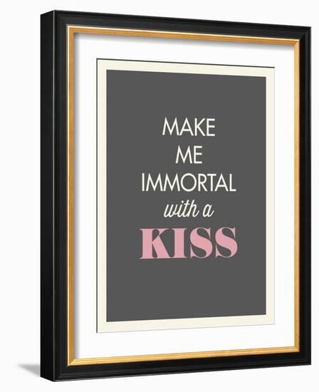 Kiss-null-Framed Art Print