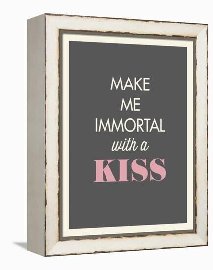 Kiss-null-Framed Stretched Canvas