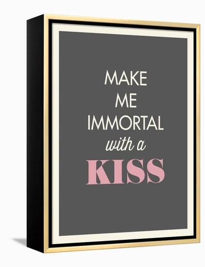 Kiss-null-Framed Stretched Canvas