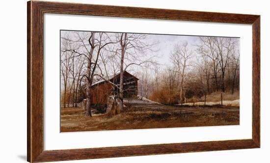 Kissin' Bridge-Ray Hendershot-Framed Art Print