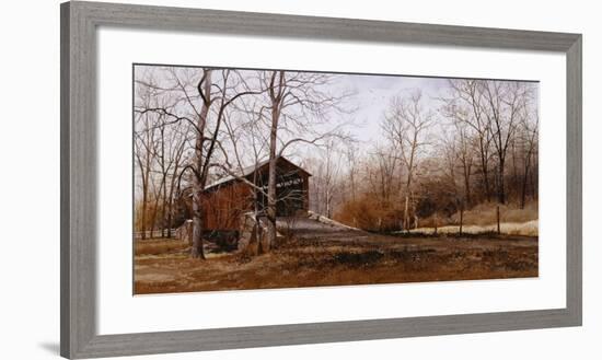 Kissin' Bridge-Ray Hendershot-Framed Art Print