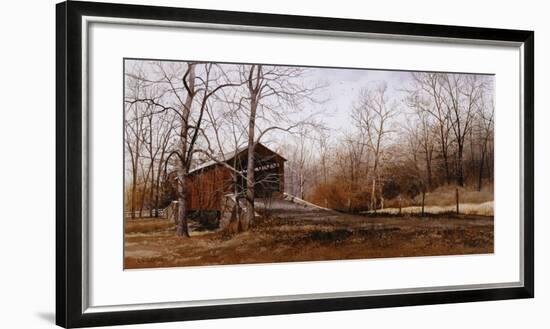 Kissin' Bridge-Ray Hendershot-Framed Art Print