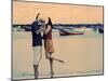 Kissing Couple at Playa de las Teresitas, Tenerife, Canary Islands, Spain-Michele Westmorland-Mounted Photographic Print