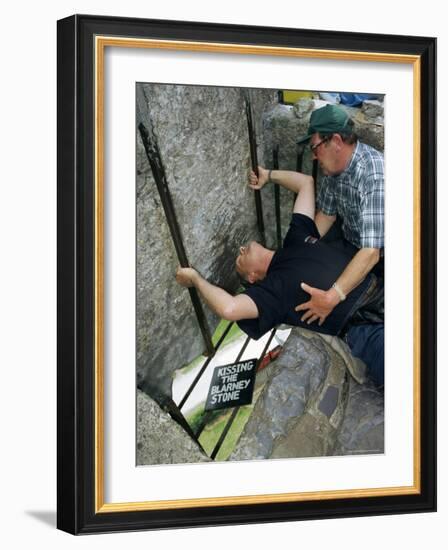 Kissing the Blarney Stone, County Cork, Munster, Eire (Republic of Ireland)-Julia Bayne-Framed Photographic Print