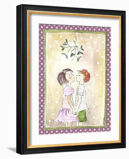 Kissing under the Mistletoe-Effie Zafiropoulou-Framed Giclee Print