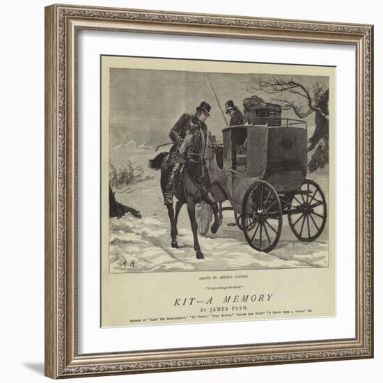 Kit, a Memory-Arthur Hopkins-Framed Giclee Print