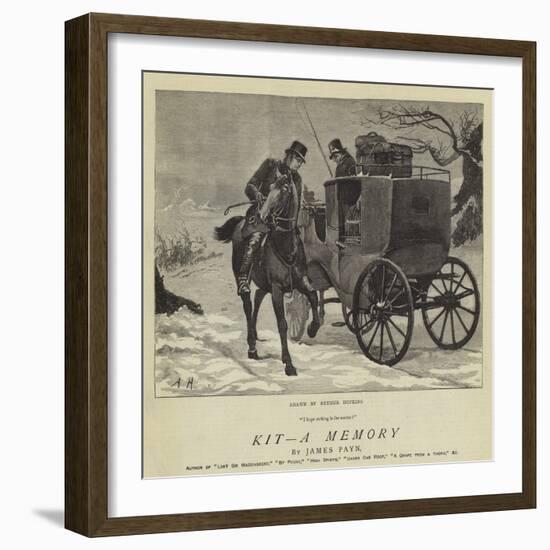 Kit, a Memory-Arthur Hopkins-Framed Giclee Print