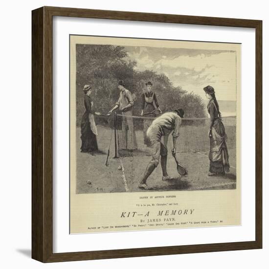 Kit, a Memory-Arthur Hopkins-Framed Giclee Print