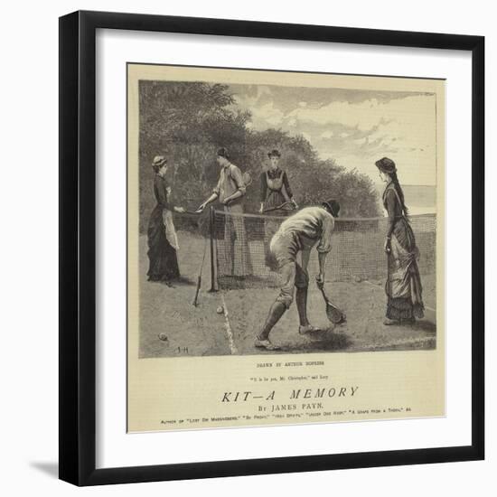 Kit, a Memory-Arthur Hopkins-Framed Giclee Print