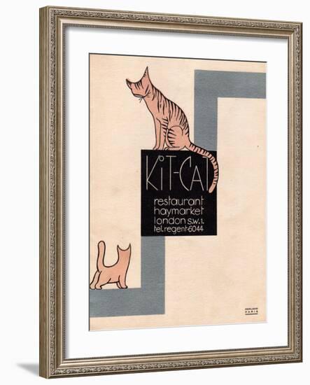 Kit Cat Resteraunt, Haymarket, London Poster 1-null-Framed Giclee Print