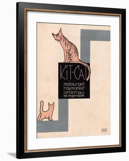 Kit Cat Resteraunt, Haymarket, London Poster 1-null-Framed Giclee Print