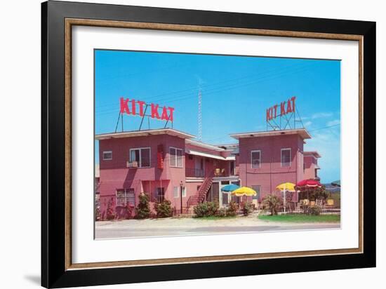 Kit Kat Vintage Motel-null-Framed Art Print