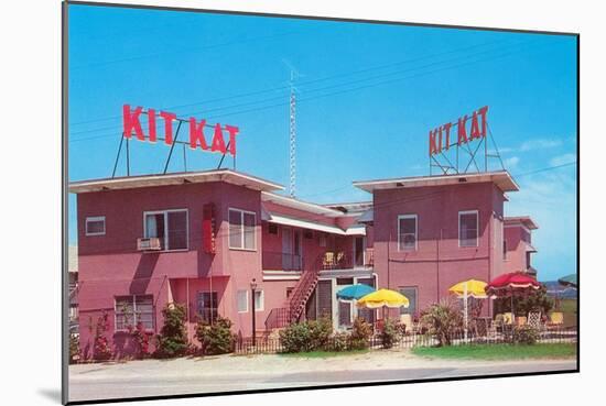 Kit Kat Vintage Motel-null-Mounted Art Print