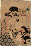 Courtisanes D'hagi, in Serie Divertissements Du Festival Niwaka Dans Les Maisons Vertes (Courtesans-Kitagawa II Utamaro-Giclee Print