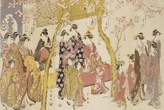 Woman Smoking a Pipe-Kitagawa Utamaro-Art Print