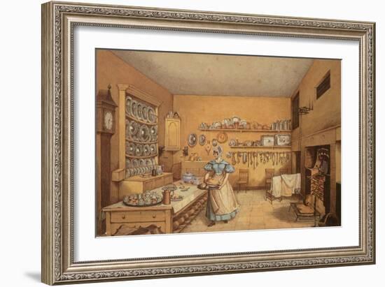 Kitchen at Langton Hall-Mary Ellen Best-Framed Giclee Print