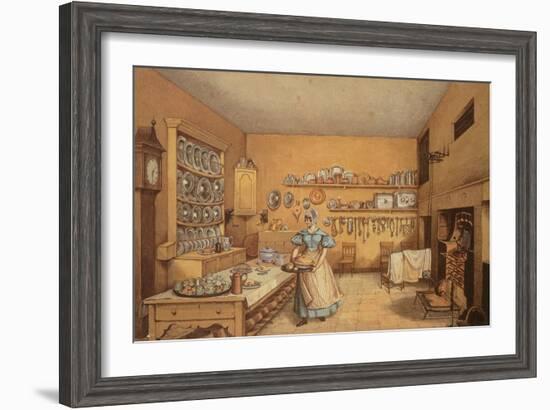 Kitchen at Langton Hall-Mary Ellen Best-Framed Giclee Print