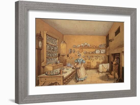 Kitchen at Langton Hall-Mary Ellen Best-Framed Giclee Print