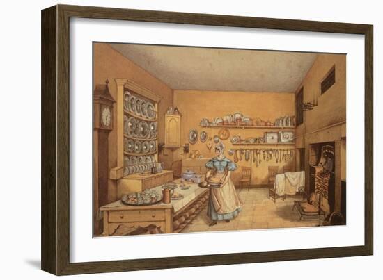 Kitchen at Langton Hall-Mary Ellen Best-Framed Giclee Print