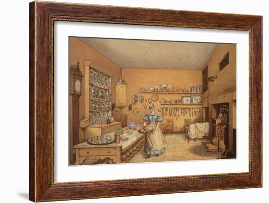 Kitchen at Langton Hall-Mary Ellen Best-Framed Giclee Print