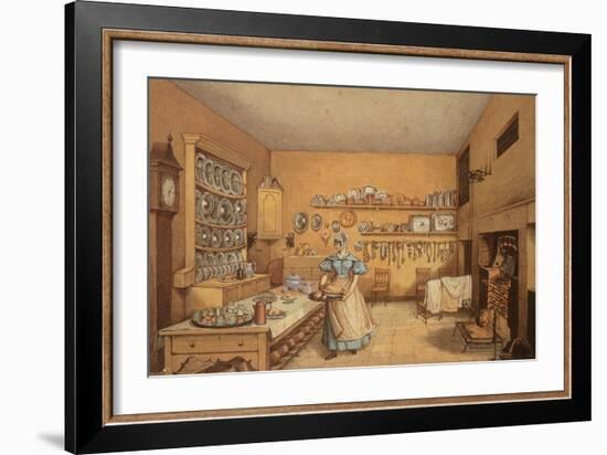 Kitchen at Langton Hall-Mary Ellen Best-Framed Giclee Print