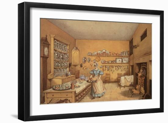 Kitchen at Langton Hall-Mary Ellen Best-Framed Giclee Print