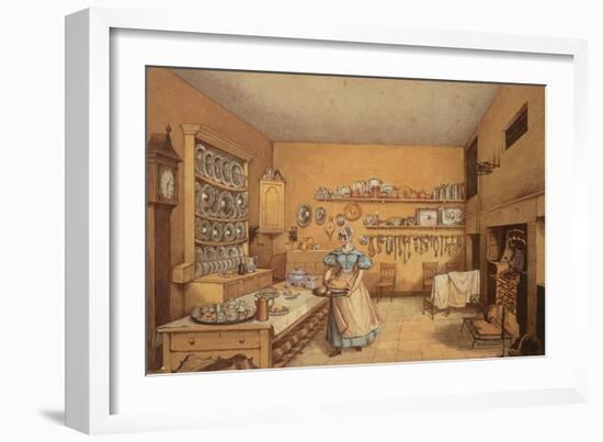 Kitchen at Langton Hall-Mary Ellen Best-Framed Giclee Print