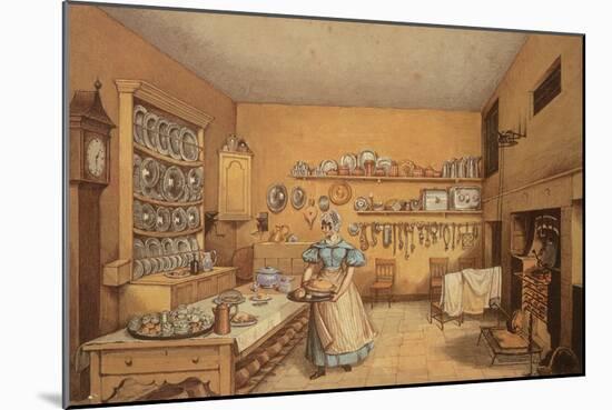 Kitchen at Langton Hall-Mary Ellen Best-Mounted Giclee Print