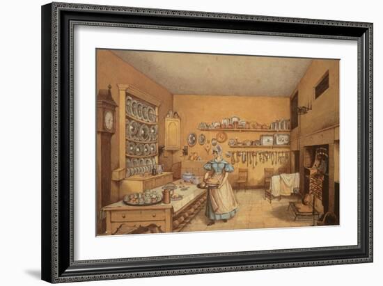 Kitchen at Langton Hall-Mary Ellen Best-Framed Giclee Print