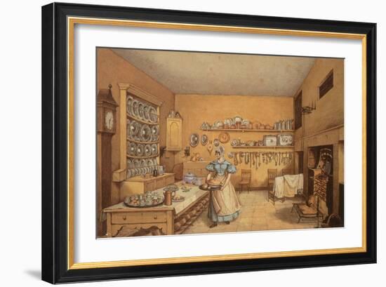 Kitchen at Langton Hall-Mary Ellen Best-Framed Giclee Print