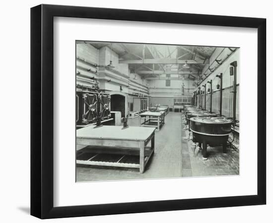 Kitchen at the Fulham Hostel, London, 1947-null-Framed Photographic Print