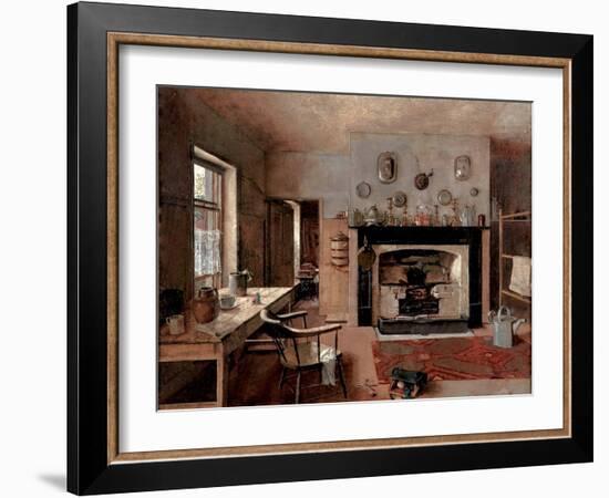 Kitchen at the Old King Street Bakery, 1884-Frederick McCubbin-Framed Giclee Print