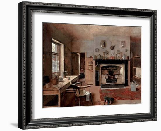 Kitchen at the Old King Street Bakery, 1884-Frederick McCubbin-Framed Giclee Print