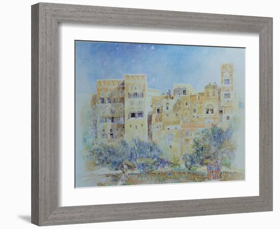 Kitchen Garden, Sana'A, North Yemen, 1975-James Reeve-Framed Giclee Print