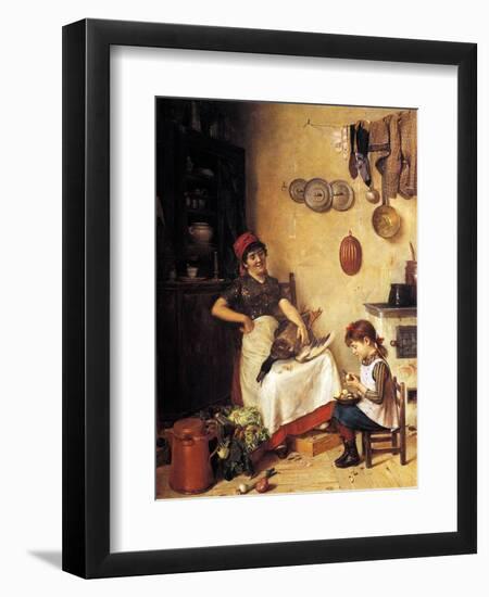 Kitchen Help-Isidor Kaufmann-Framed Art Print